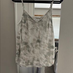 Bella Dahl Gray and White Sleeveless Camisole